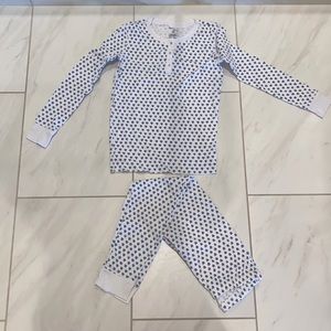 ROLLER RABBIT KIDS BLUE HEARTS PAJAMAS(SIZE 10)